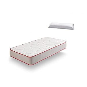 HOGAR24 ES -HF73-Matelas viscoélastique 105 x 190 cm + Oreiller Toucher Plume, Gamme Premium, réversible été-Hiver avec Tissu 3D Respirant, Toiles, 105 x 190 cm - Publicité