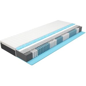 BMM Matelas easyone 120x200 cm H2 mi-Ferme/Boxspring 5-Système Hybride de Couches/Combinaison de Ressorts ensachés et de Mousse/orthopédique à 7 Zones Hauteur 22 cm/fabriqués en Allemagne - Publicité