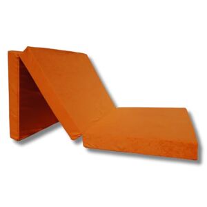Natalia Spzoo ® Matelas lit futon Pliable Pliant 195 x 65 x 8 cm Choix des Couleurs (Orange 1333) - Publicité