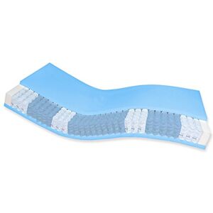 AM Qualitätsmatratzen Matelas à Ressorts ensachés 150x200 cm équilibré 7 Zones de Confort Housse Respirante et Lavable Matelas 150 x 200 cm 24 cm epaisseur 150/200 Matelas orthopédique - Publicité