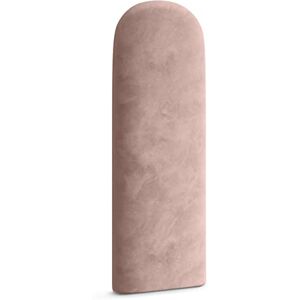 Muralo Panneau rembourré ovale Coussin mural Tête de lit Pour chambre à coucher, salon, lit Moderne et luxueux 30 cm x 80 cm Rose clair - Publicité