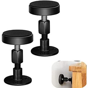 OUKEYI Lot de 2 cadres de lit filetés réglables anti-secousses pour tête de lit, butées de lit, fixation anti-secousses pour lit, armoire, canapé, 30 à 68 mm (noir) - Publicité