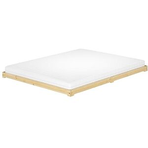 Erst-Holz Lit en pin très Bas, Base idéale pour Combiner avec futon, Surface 160x200 cm V-60.47K-16, Accessoires:sommier à Lattes et Matelas INCL. Publicité