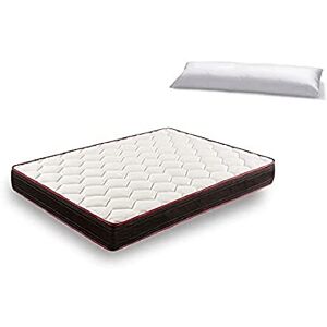 HOGAR24 ES -CT94-Matelas viscoélastique + Oreiller Toucher Plume, Extra Confort, réversible (été-Hiver) 3D et Aloe Vera, Tissus, 150x190 - Publicité