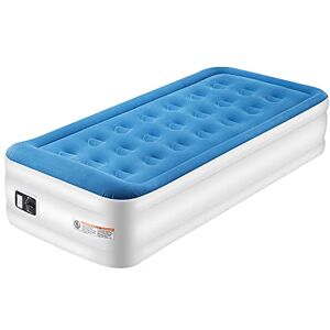 TOUCHXEL Lit Gonflable pour Une Personne 196 x 97 x 47 cm, Matelas Gonflable d'invité avec Pompe, Air Mattress pour Invités, Voyages à Domicile - Publicité