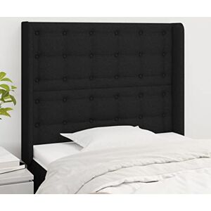 Tête de lit Oreille Noire 83 x 16 x 118/128 cm en tissu, meubles, lits et accessoires, têtes de lit et contre-3119990 - Publicité