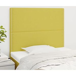 LARRYHOT Tête de lit 2 pièces Vert 100 x 5 x 78/88 cm en tissu, lits et accessoires, têtes de lit et contre-route, 3116189 - Publicité