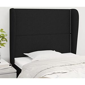 LARRYHOT Tête de lit à oreille noire 83 x 23 x 118/128 cm en tissu, lits et accessoires, têtes de lit et contre-route, 3117792 - Publicité