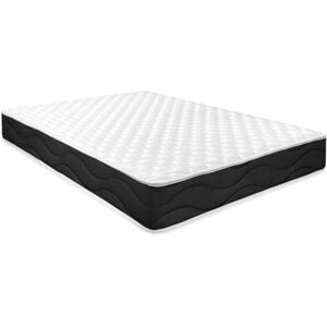 Homey Matelas viscoélastique réversible Sleep Pro (côté Hiver-été) Fermeté-Dureté Moyenne-Haute, épaisseur 20 cm, Memory Foam, Noir/Blanc, 105 x 180 - Publicité