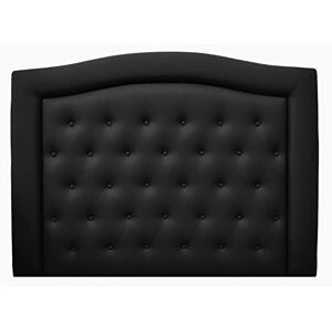OGI DISEÑO Mod. 167 Tête de lit tapissée en similicuir Noir 170 x 120 x 8 cm (lit de 160 cm) - Publicité