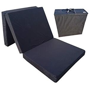 Natalia Spzoo Matelas d'appoint pliant 180 x 80 x 10 cm avec sac de couverture (Noir 0001) - Publicité