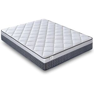 NATURELITS Matelas 140X200 Double Hiver/Été Enroulé. Hypoallergénique, Anti-Acariens et Respirant. Noyau à Ressort Ensaché, Ferme Moyenne, Modèle Xstar Épaisseur 26 cm - Publicité