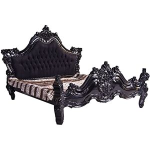 PALAZZO INT Palazzo Mar103 Lit King size baroque Noir Luxe Chambre double XXL - Publicité