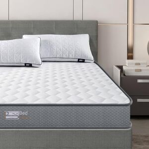 BedStory Matelas mémoire de Forme Polyester Ressort Mousse viscoélastique, Argenté, 150x190x14cm - Publicité