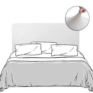 Lydevo Housse de Tête de Lit Extensible Housse de Protection pour Tête de Lit Élastique Lavable Velours Facile a Installer Couverture de Tête de Lit Simples Doubles 120cm-140cm,Blanc - Publicité