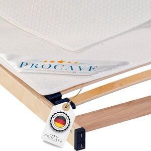 PROCAVE protège-sommier pour Le sommier à Lattes en différentes Tailles Made in Germany   Matelas et protège-Matelas 100x200 cm   Respirant antidérapant et Lavable - Publicité