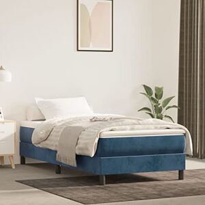 ARKEM Matelas de lit à Ressorts ensachés Bleu foncé 100x200x20 cm,Matelas Ressort,avec Sommier Et Matelas Lit,Matelas Ressort Latex - Publicité