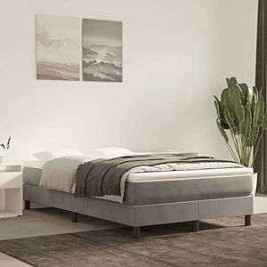 ZEYUAN Matelas de lit à Ressorts ensachés Gris Clair 120x200x20 cm,Matelas Ressort,avec Sommier Et Matelas Lit,Matelas Ressort Latex - Publicité