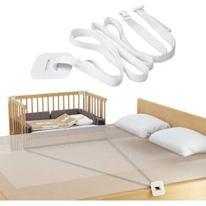 Cutiolly Sangle de Lit Bébé,8m Réglable Sangle pour Lit à Sommier Tapissier,Sangle de Lit Latérale,Universel Sangle Garde Lit Latérale,Sangle Lit D'appoint Fixation,pour Fixation d'un Lit Bébé - Publicité