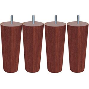 Margot 3700527852416 Cottage Conique Lot de 4 Pieds de sommier Bois Acajou Hauteur 15 cm - Publicité