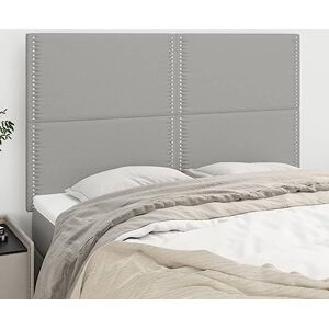 Têtes de lit 4 pcs Gris Clair 72x5x78/88 cm Tissu,Meubles,Lits & Accessoires,Têtes et Pieds de lit,Gris,0 LB,3116190 - Publicité