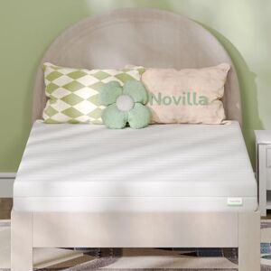 Novilla Matelas en Mousse 100x200, Matelas Amovible à 7 Zones de Confort, Réversible Été/Hiver, Respirable, Certifié Sûr et Fiable par CertiPUR-US et Oeko-TEX, Soutien Ferme, Hauteur 18 cm - Publicité