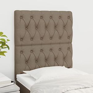 INLIFE Têtes de lit 2 pièces. Tissu taupe, 80 x 7 x 78/88 cm, taupe, 9,9 kg - Publicité