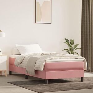 CIADAZ Matelas de lit à Ressorts ensachés Rose 90x190x20 cm Velours,Matelas Ressort,avec Sommier Et Matelas Lit,Matelas Ressort Latex - Publicité