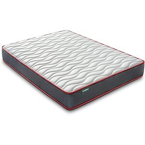 beloBed Matelas 80x190 cm Épaisseur 18 cm. Matelas Réversible Mousse à Mémoire Confort Réversible Double Face Ferme Moyenne Respirant Noyau de Mousse HR ComfortFusion Gris - Publicité