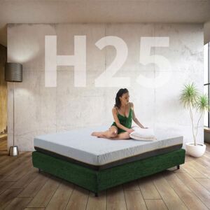 Comfy Line Matelas ressorts ensachés et mémoire orthopédique de 25 cm de haut   Matelas super confort semi-rigide pour lit double 165 x 200 cm   Matelas italien hypoallergénique avec tissu déhoussable MOD. Publicité