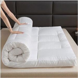 SDKFJ Matelas Pliant épais futon, Matelas de Couchage Enroulable, Tatami Japonais Traditionnel pour hôtel, Maison, étudiant, dortoir, lit d'invité,10cm Matelas de futon(Color:D,Size:150 * 200cm) - Publicité