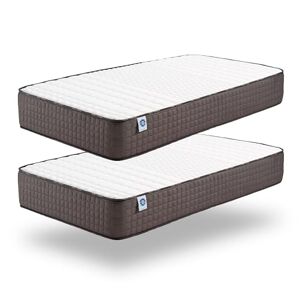 NATURALEX Pack de 2 Matelas 70x190 cm Titanium Noyau Mousse HR mémoire de Forme + Blue Latex Confort Équilibré Épais, 7 Zones, Réversible, Hypoallergénique, Ergonomique, Aérateur, Durable - Publicité