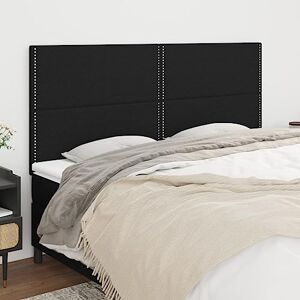 Têtes de lit 4 pcs Noir 80x5x78/88 cm Tissu,Meubles,Lits & Accessoires,Têtes et Pieds de lit,Noir,0 LB,3116200 - Publicité