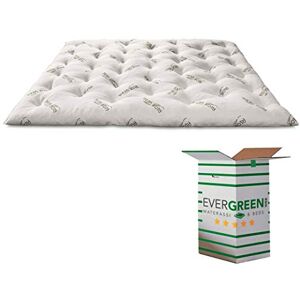 EVERGREENWEB MATERASSI & BEDS EvergreenWeb Surmatelas 180x200 cm orthopédique en memoire de Forme- pour lit Epassier 7 cm futon avec Housse Protection hypoallergénique Tissu Aloe Vera Topper Viscose Starless - Publicité