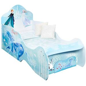 Enfants La Reine des Neiges de Disney avec Espace de Rangement sous Le lit, Tissu, Beige, Toddler Bed - Publicité