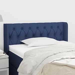 INLIFE Tête de lit avec oreilles en tissu bleu 93 x 16 x 78/88 cm 7,25 kg - Publicité