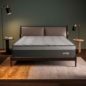 WOOLY BEDDING Matelas Wooly Level 140x190 cm Hauteur 32 cm Mousse à mémoire de Gel rafraîchissante Thermorégulant Mousse HR Haute Densité Laine Latex 70 Sommeil Réparateur Confort Ferme - Publicité