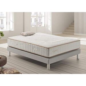 Simpur Low Cost SIMPUR Relax Matelas 140x200 cm Ressorts ensachés Elegance Premier Épaisseur 30 cm Mousse à mémoire de Forme Système Multicouche différenciée Indépendance de Couchage Sommeil de Qualité - Publicité