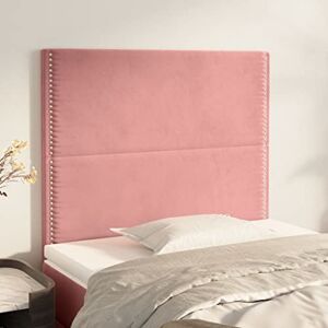 LARRYHOT Têtes de lit 2 pièces Rose 100 x 5 x 78/88 cm en velours, lits et accessoires, têtes de lit et contre-route, 3116239 - Publicité