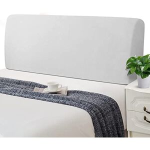 Jaotto Housses de Tête de Lit Extensible Couverture de Tête de Lit Rembourrée Lavable Antipoussière Terciopelo Housse de Protection pour Lits Simples Doubles King Size(120-140cm,Blanc) - Publicité