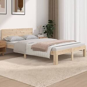 LARRYHOT Tour de lit en bois massif 120 x 190 cm, petit double, lits et accessoires, lits et cadres pour lits, 810465 - Publicité