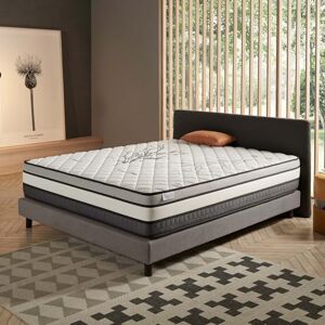 COSMOS Matelas 140x190 cm Très Épais 30 cm Solar Mousse HR à Mémoire de Forme + Blue Latex Confort Ferme, Réversible Face été/Hiver, Très Durable, Aérateur, 7 Zones, Sommeil Réparateur - Publicité