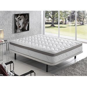 Simpur Low Cost Living Sofa SIMPUR Relax   Matelas 140X200 Premium à Mémoire de Forme Fil d'argent Épaisseur 25 cm Silver®   aux propriétés antiseptiques, cicatrisantes et relaxantes - Publicité