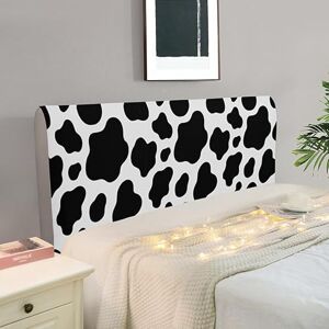 ENEN Housse de Tête de Lit Extensible, Universelle Couverture de Tête de Lit Anti-Poussière Stretch Vache Laitière 3D Doux Protecteur Antipoussière pour Tête de Lit King Size (150cm,Vache) - Publicité