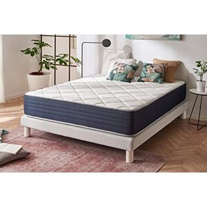 NATURALEX Matelas Aura 140x190 cm Très Épais 30 cm Mousse à mémoire de Forme HR, Accueil Blue Latex, Ventilation Optimale, Hypoallergénique, Confort Mi-Ferme Réversible Face été/Hiver - Publicité