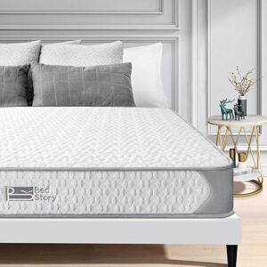 BedStory YKRB-MS003008, Mousse, Argenté, Double(135×190×14CM) - Publicité