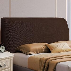 uyeoco Housses de Tête de Lit 160/180/150/200/140 Extensible Couverture de Tête de Lit Rembourrée Lavable Antipoussière Spandex Housse de Protection (Color : Coffee, Size : 180-200cm) - Publicité