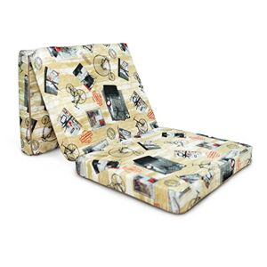 Natalia Spzoo ® Matelas lit futon Pliable Pliant 198x 80 x 10 cm Choix de Designs (Press) - Publicité