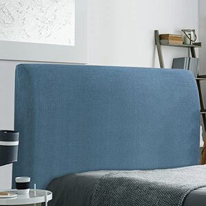 TIANSHU Housses de Tête de lit, Housse de Protection pour tête de lit Extensible Anti-poussière pour décoration de Chambre à Coucher (180-205cm, Bleu Denim) - Publicité