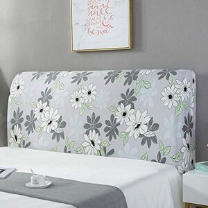 Smingm Housse de Tête de Lit Extensible, Tête de Lit Housse de Protection en Tissu Protecteur De Chevet Anti-poussière Couvertur Anti-Collision Coussin Dossier Décor Cover Lavable 140-170cm 6 - Publicité